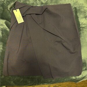 Aritzia Babaton Jethro skirt size 4 in blue TT mini grid